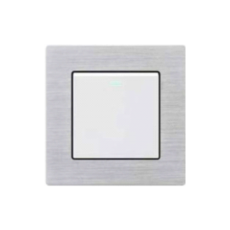Bộ công tắt 1 nút nhấn 2 chiều cổ điển S2 series MÀU TRẮNG (C1A132)