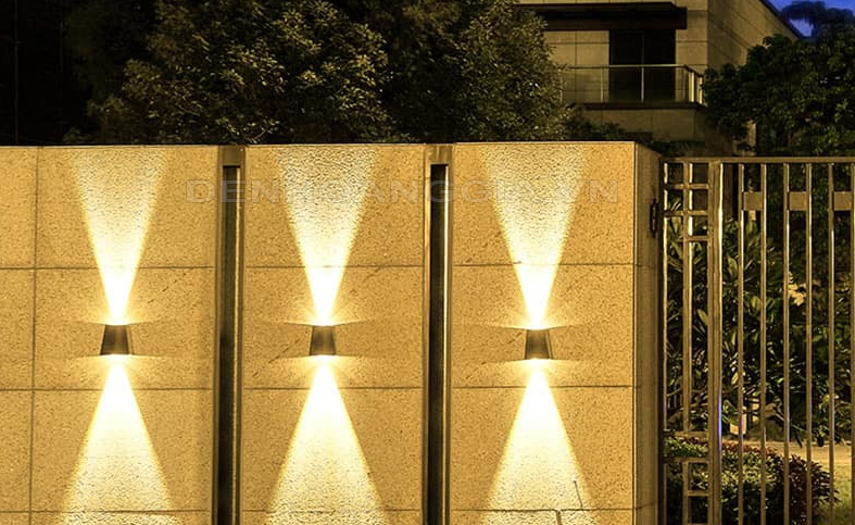 Ứng dụng của đèn hắt tường ngoài trời