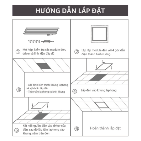 ĐÈN LED KHUNG 60W (SLLA1060)