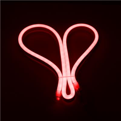 LED DÂY KIỂU NEON BẺ GÓC HAI CHIỀU ÁNH SÁNG ĐỎ 6W/M (NED01)