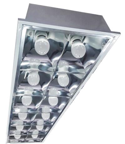 ĐÈN MÁNG LED ÂM TRẦN ĐUI E27 60W (PQX125)